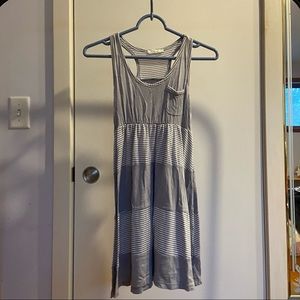 Grey Racerback Summer Dress